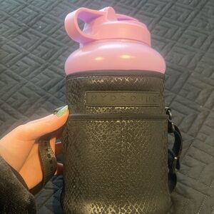 HydroJug Purple Bottle with Black Sleeve